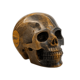 Tiger Eye Skull