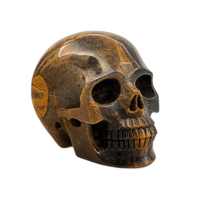 Tiger Eye Skull