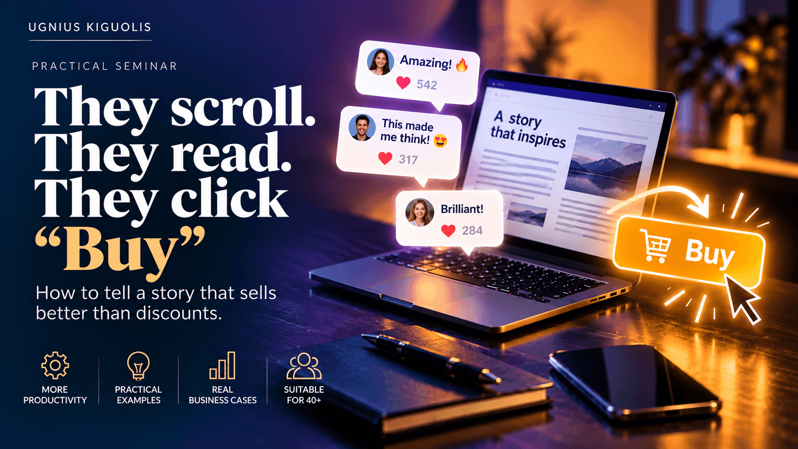 They Read. They Laughed. They Clicked “Buy.”