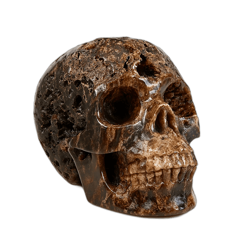 Petrified Wood Skull