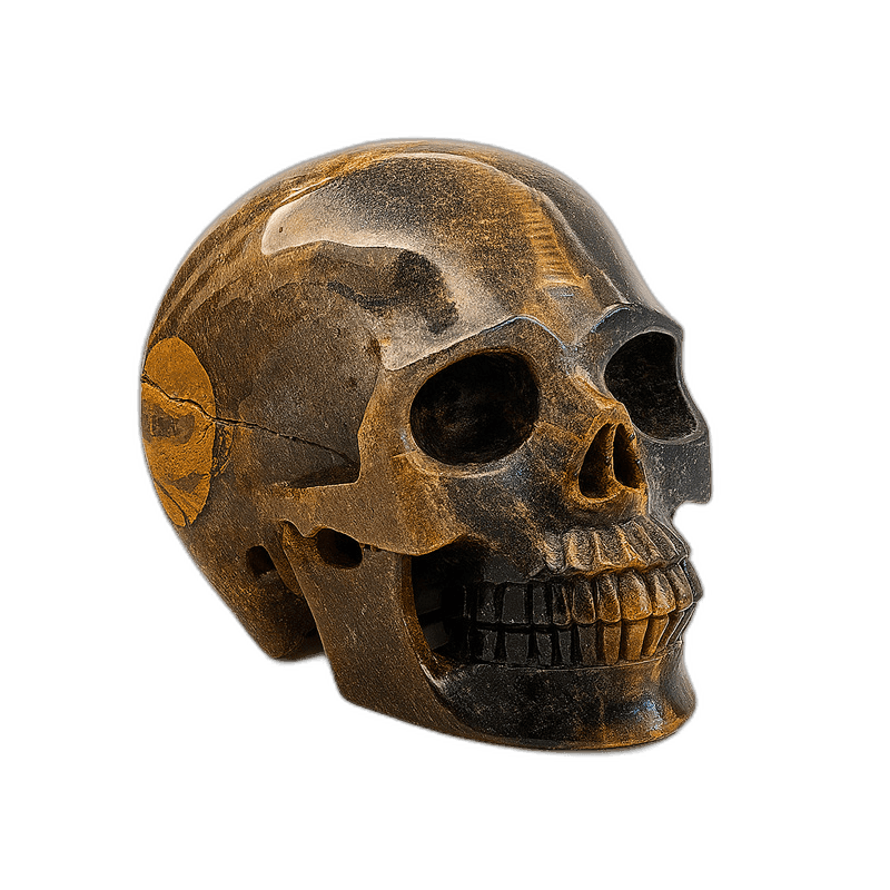 Tiger Eye Skull