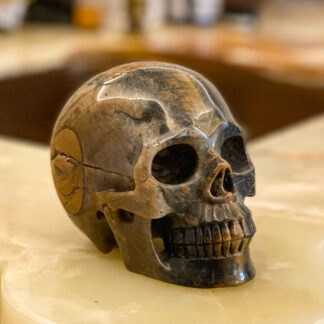 Tiger Eye Skull