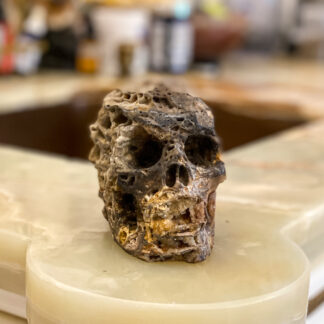Fluorite geode Skull