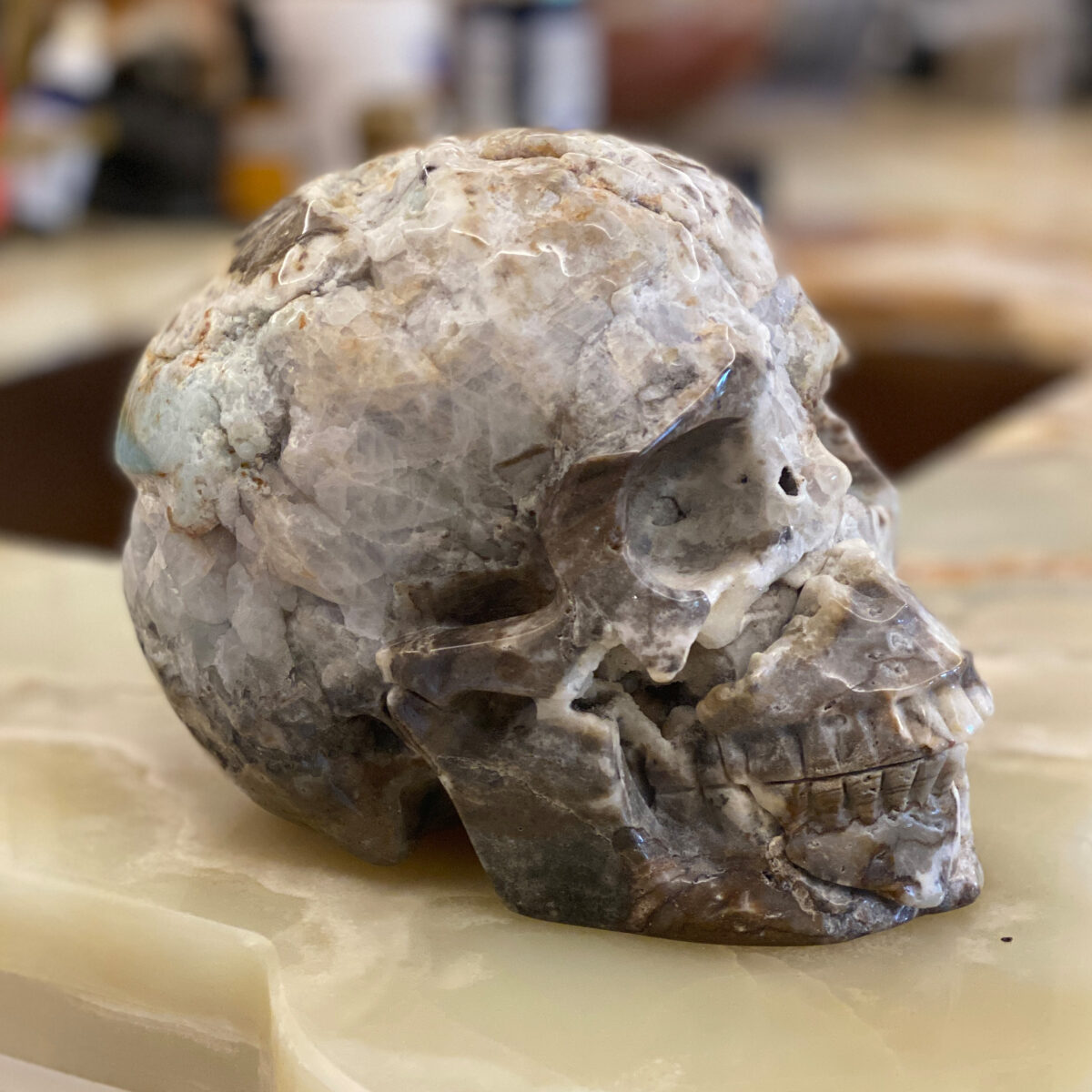 Chinese Amazonite Skull - Image 3