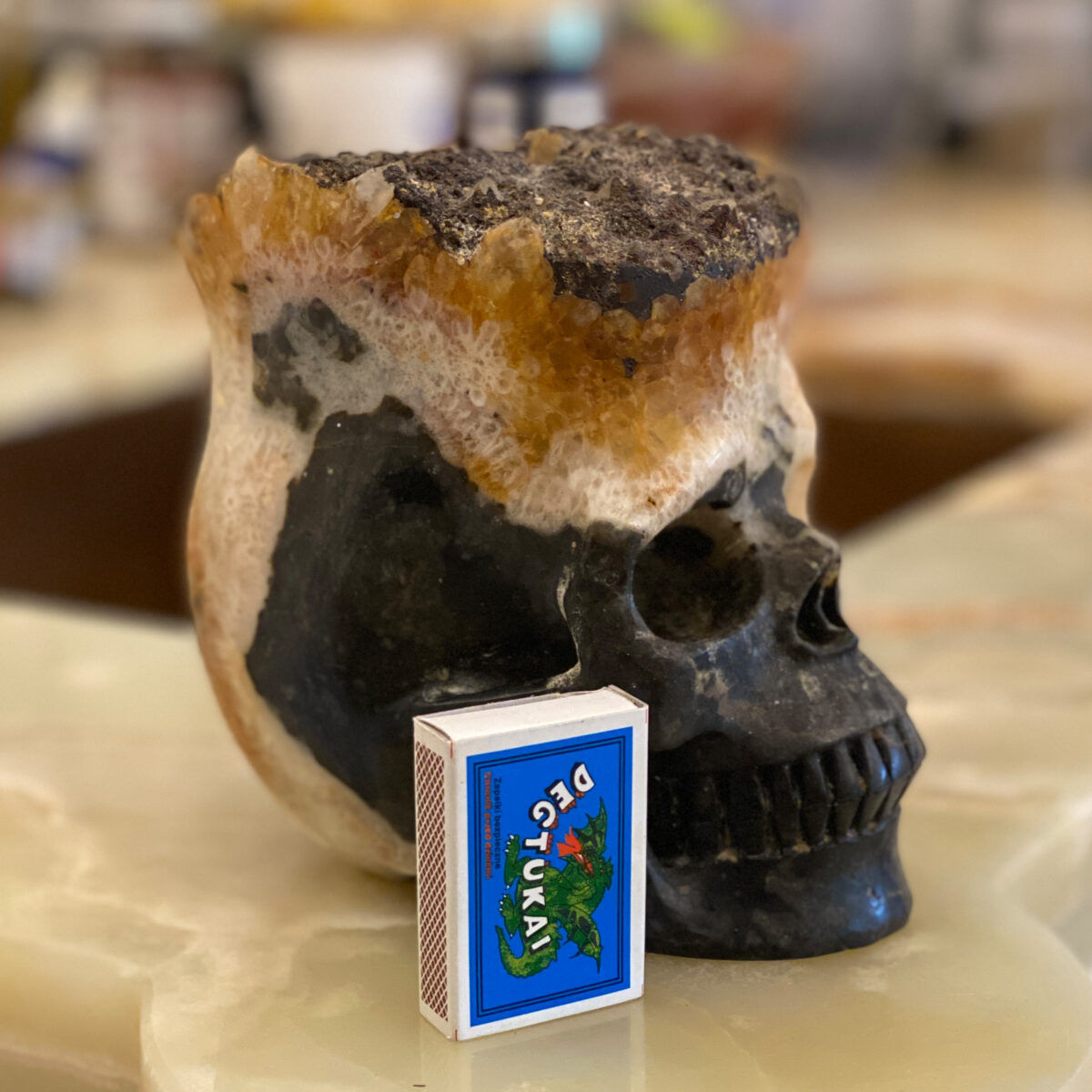 Citrine Druze Skull - Image 4