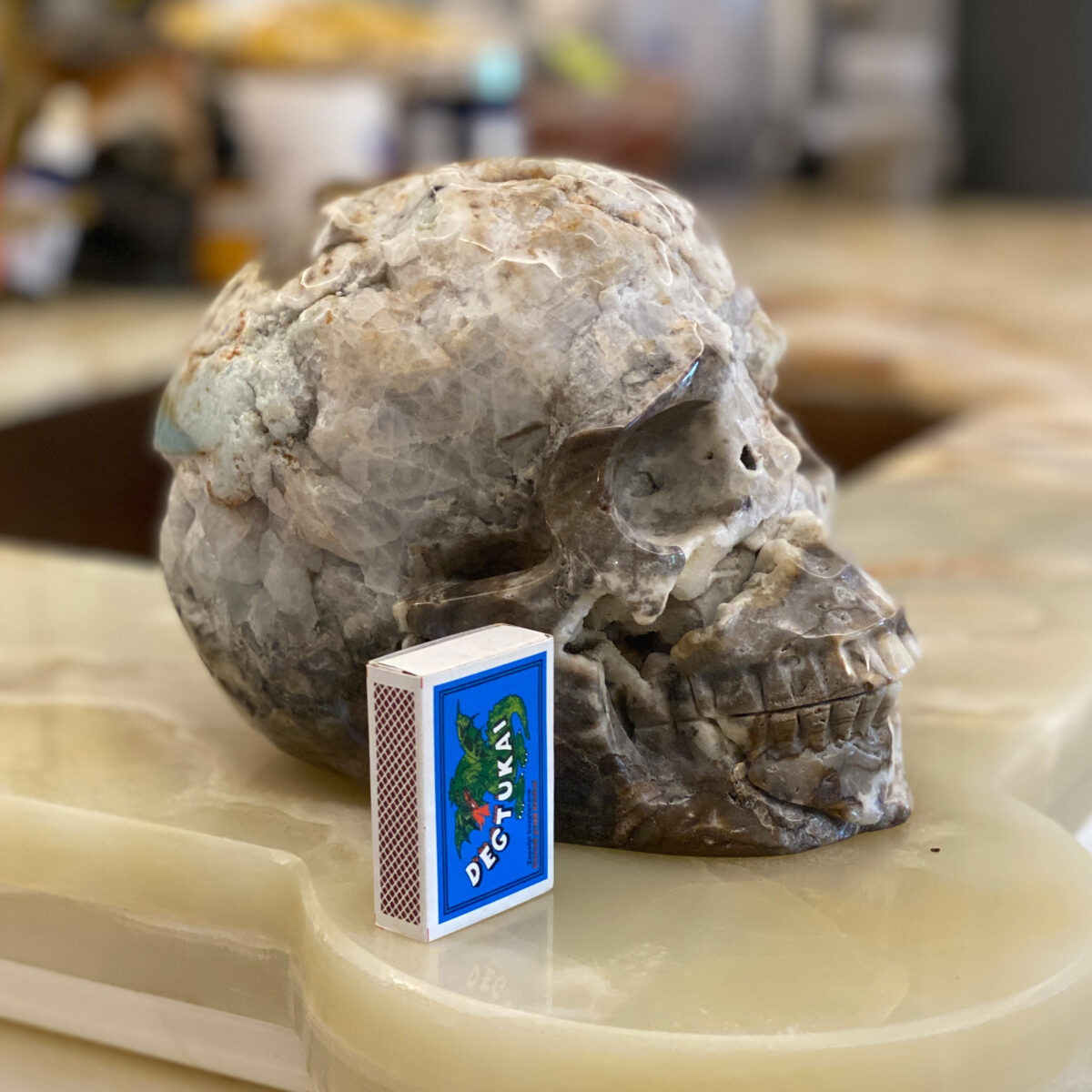 Chinese Amazonite Skull - Image 4