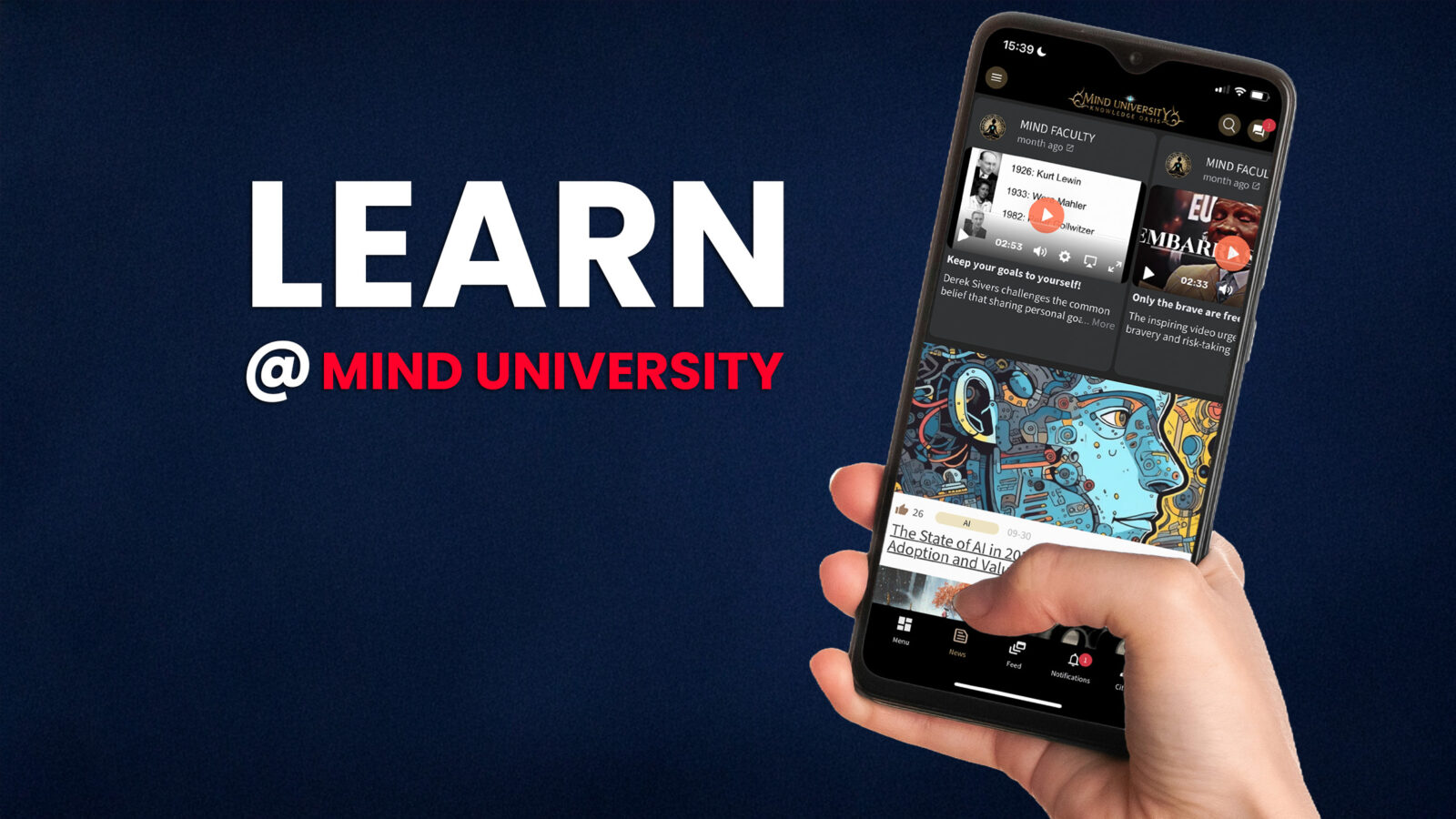 Mind.University App - Connect, Study, Invest