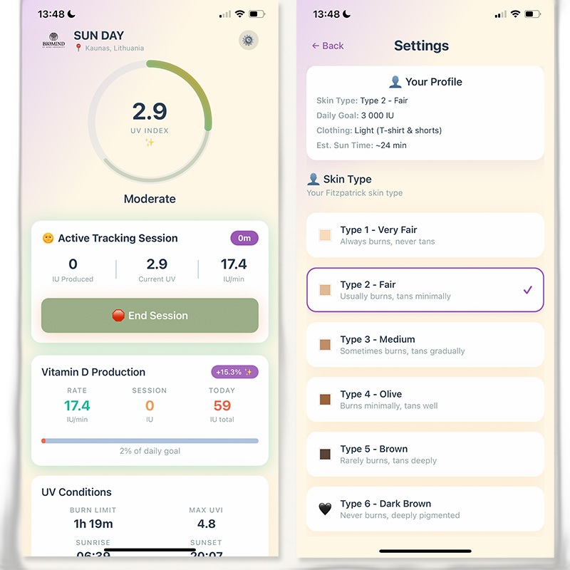 Biomind Sun App