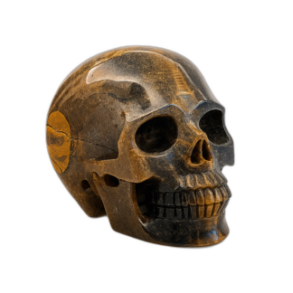 Tiger Eye Skull