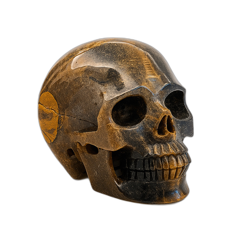Tiger Eye Skull