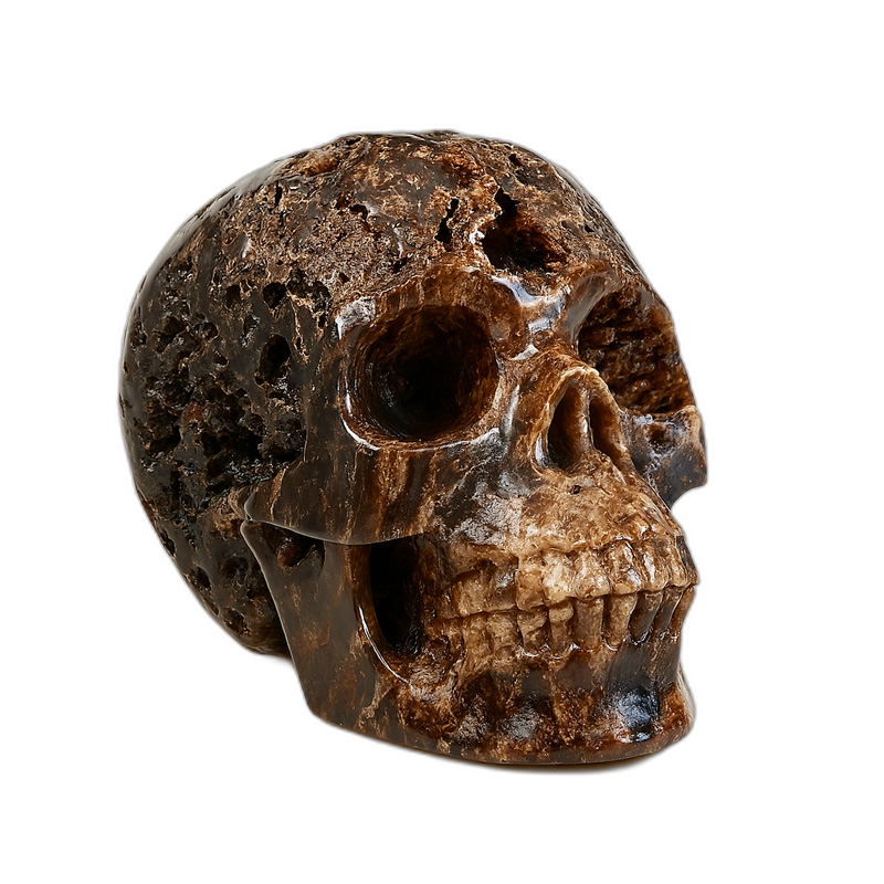 Petrified Wood Skull